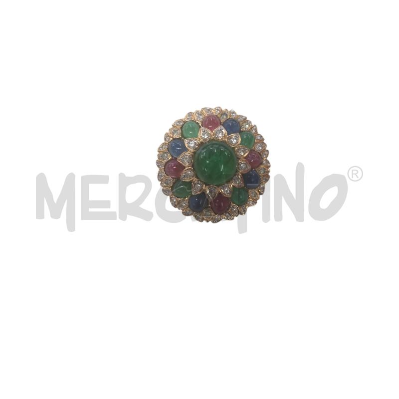 SPILLA VOGUE DORATA MULTICOLORE | Mercatino dell'Usato Roma zona marconi 1