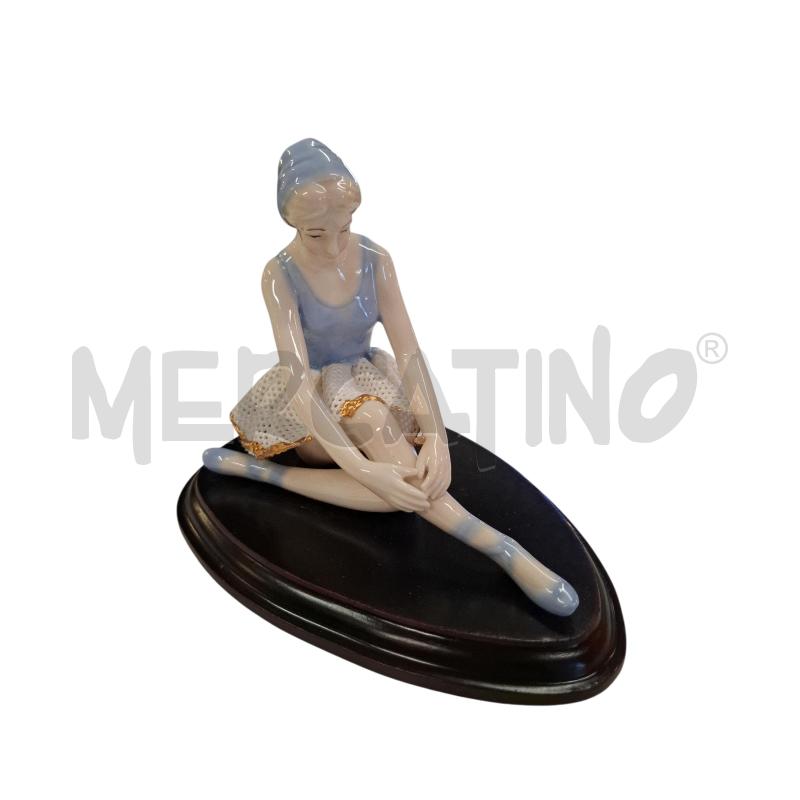 STATUINA BALLERINA PORCELLANA VESTITO TRAFORATO MIS 11 X 15 | Mercatino dell'Usato Roma zona marconi 1