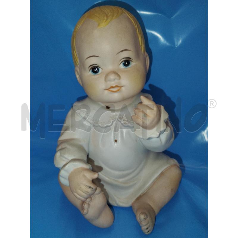 STATUINA BEBE' SEDUTO | Mercatino dell'Usato Roma zona marconi 1
