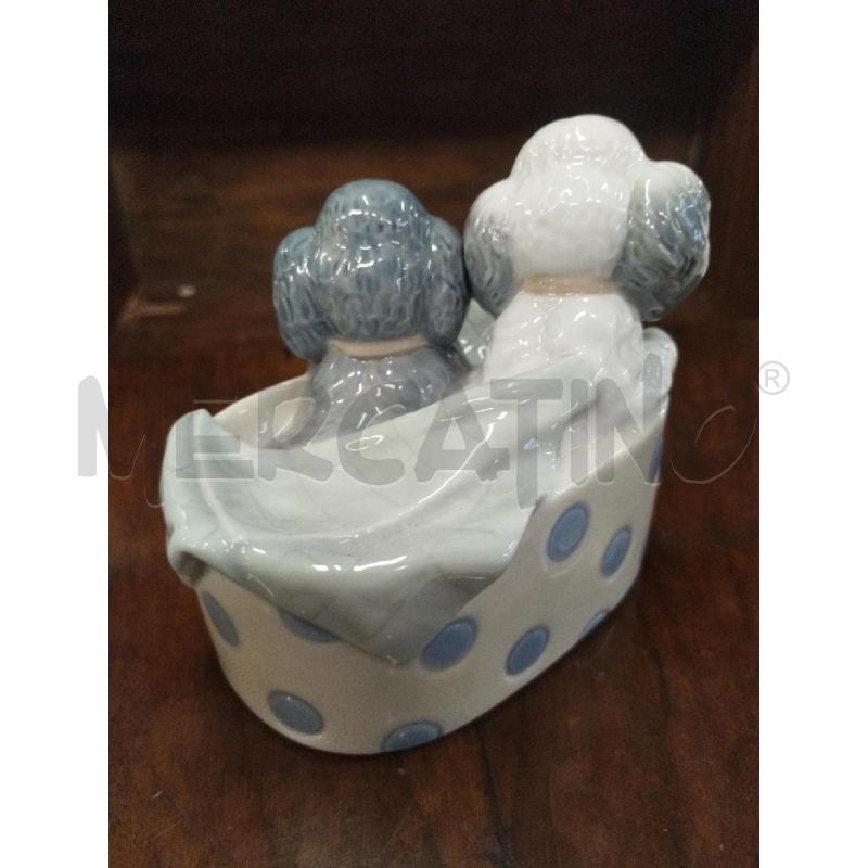 STATUINA CAGNOLINI IN LATTA POIS NAO  | Mercatino dell'Usato Roma zona marconi 2