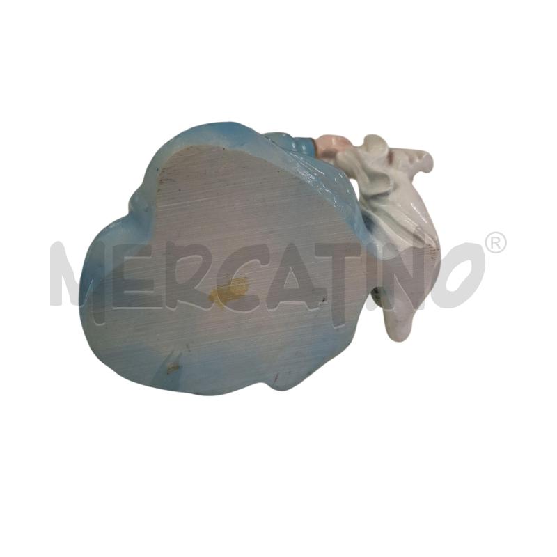 STATUINA MADONNA CON BAMBINO IN RESINA VESTITO AZZURRO  | Mercatino dell'Usato Roma zona marconi 4