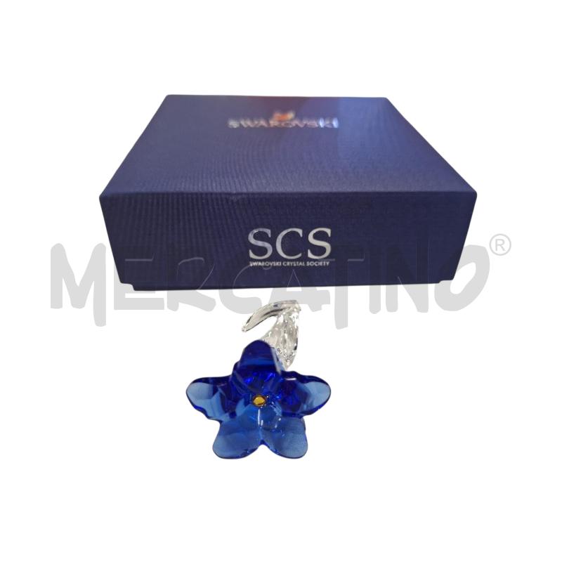 SWAROVSKI FIORE GENZIANA BLU SCS C/SCATOLA | Mercatino dell'Usato Roma zona marconi 1