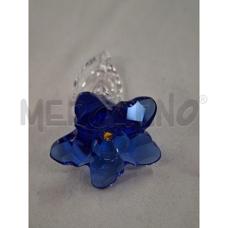 SWAROVSKI FIORE GENZIANA BLU SCS C/SCATOLA | Mercatino dell'Usato Roma zona marconi 2