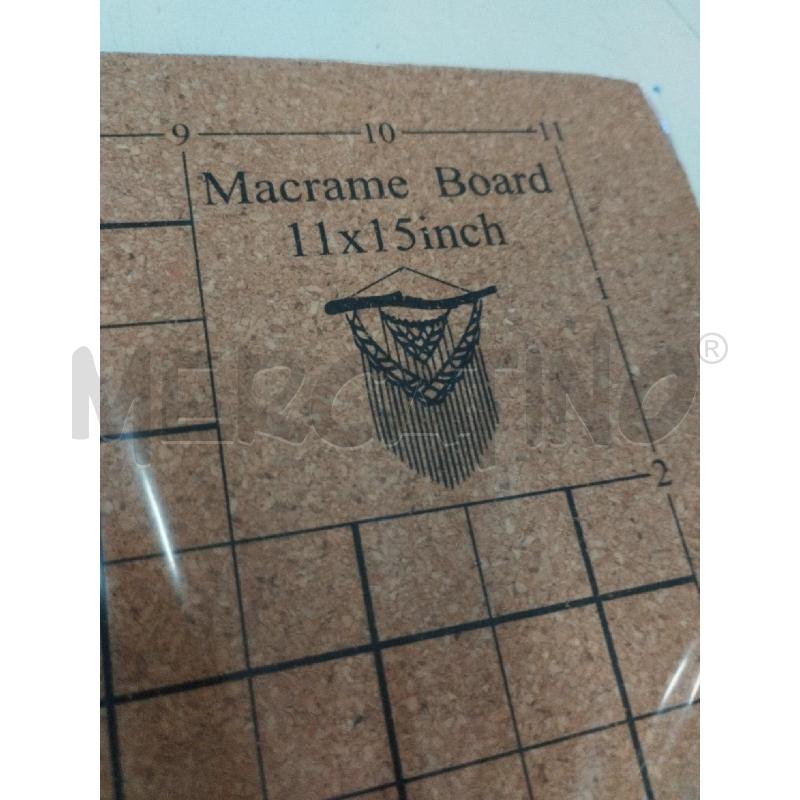 TAPPETINO PER MACRAME SUGHERO CM 30,5X40,5 | Mercatino dell'Usato Roma zona marconi 2