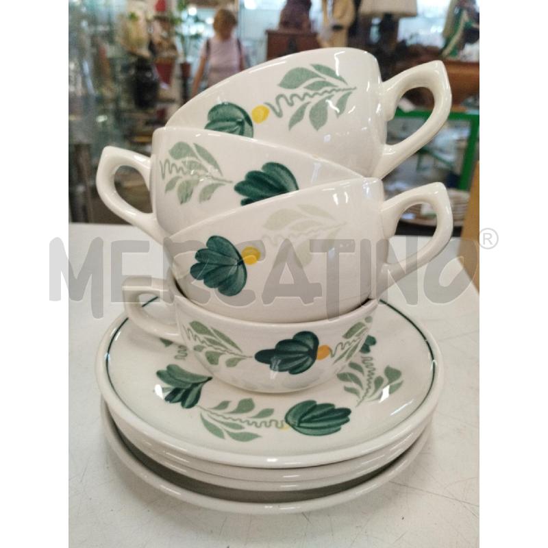 TAZZE PZ. 4 ROYAL BOCH FOGLIE VERDI | Mercatino dell'Usato Roma zona marconi 1