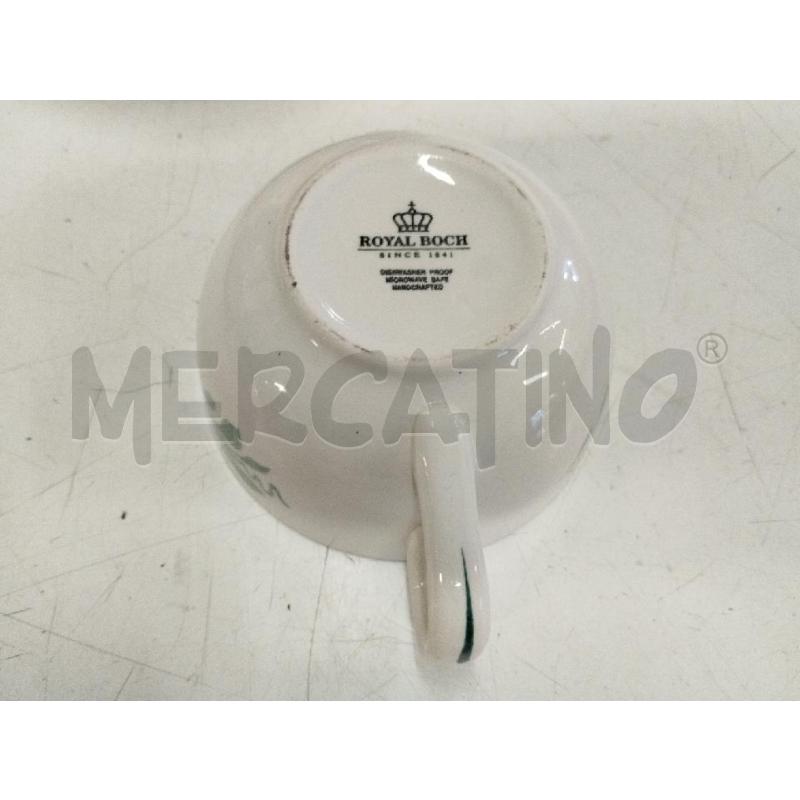 TAZZE PZ. 4 ROYAL BOCH FOGLIE VERDI | Mercatino dell'Usato Roma zona marconi 2