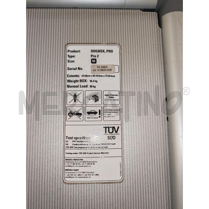 TRASPORTINO 4 PETS PRO DOG-BOX  | Mercatino dell'Usato Roma zona marconi 3