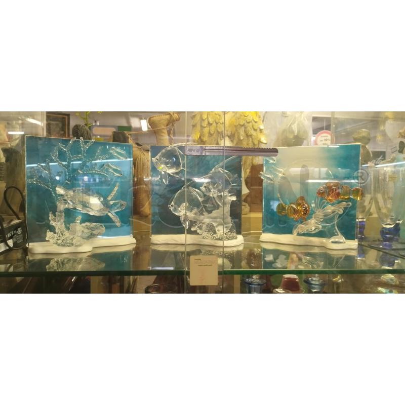 TRITTICO SWAROVSKI WONDERS OF THE SEA CON BASI LUMINOSE | Mercatino dell'Usato Roma zona marconi 1
