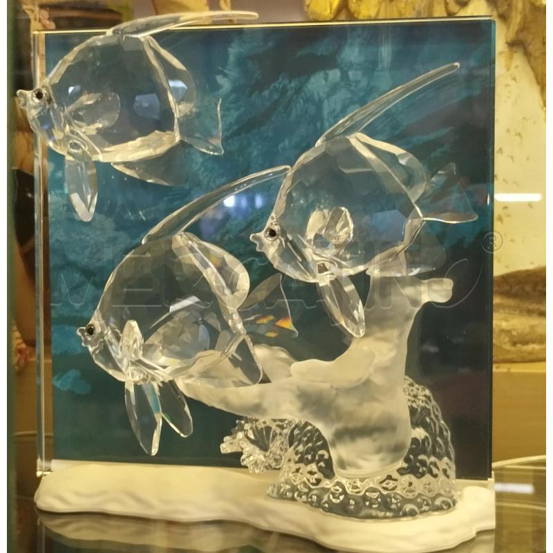 TRITTICO SWAROVSKI WONDERS OF THE SEA CON BASI LUMINOSE | Mercatino dell'Usato Roma zona marconi 4