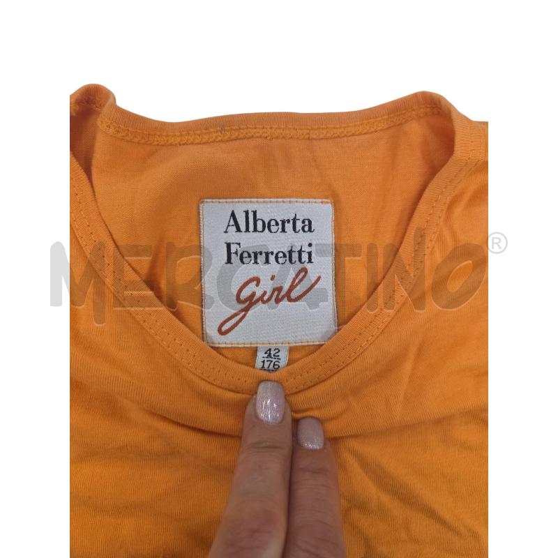 T SHIRT D ALBERTA FERRETTI ARANCIONE | Mercatino dell'Usato Roma zona marconi 3