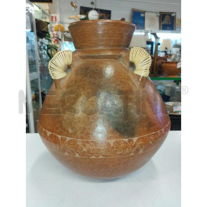 VASO 4M/CORDA ETNICO TERRACOTTA | Mercatino dell'Usato Roma zona marconi 1