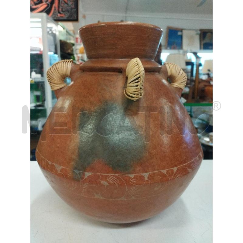 VASO 4M/CORDA ETNICO TERRACOTTA | Mercatino dell'Usato Roma zona marconi 3