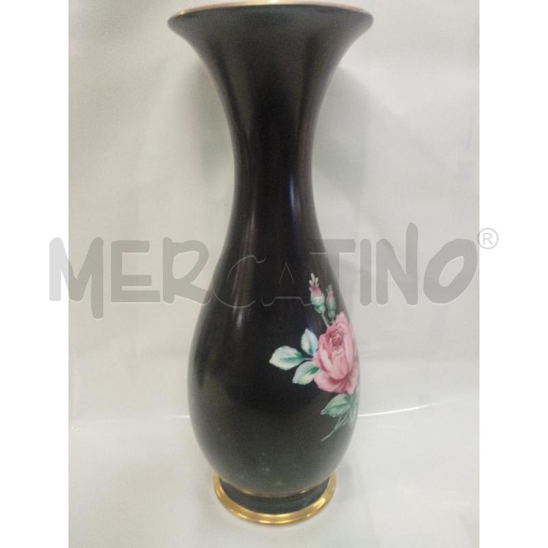 VASO BAVARIA GERMANY NERO/ORO ROSA  | Mercatino dell'Usato Roma zona marconi 2