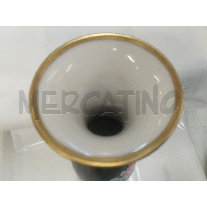 VASO BAVARIA GERMANY NERO/ORO ROSA  | Mercatino dell'Usato Roma zona marconi 3