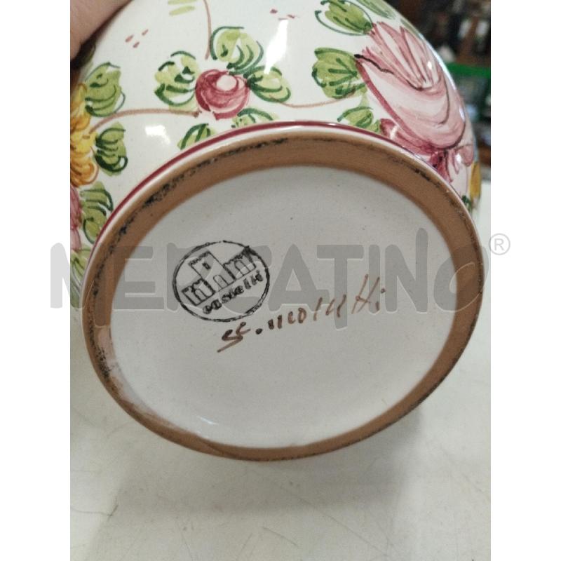 VASO CERAMICA CASTELLI FIORATO | Mercatino dell'Usato Roma zona marconi 3