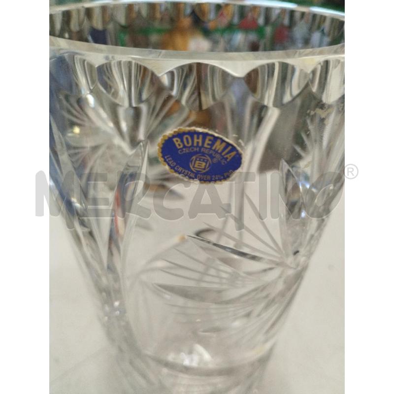 VASO CRISTALLO BOHEMIA | Mercatino dell'Usato Roma zona marconi 2