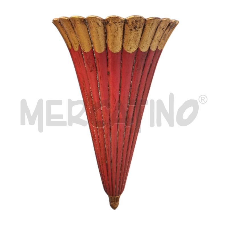 VASO PARETE CERAMICA PORPORA ORO 45X20X108  | Mercatino dell'Usato Roma zona marconi 1