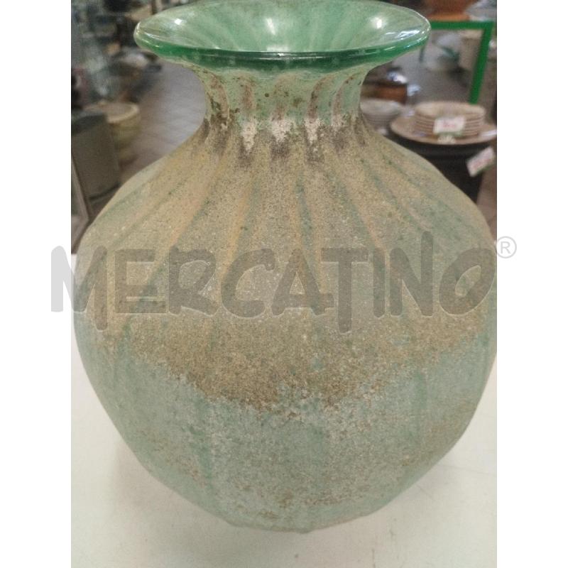 VASO SABBIATO VERDE ORO CM 30 | Mercatino dell'Usato Roma zona marconi 4