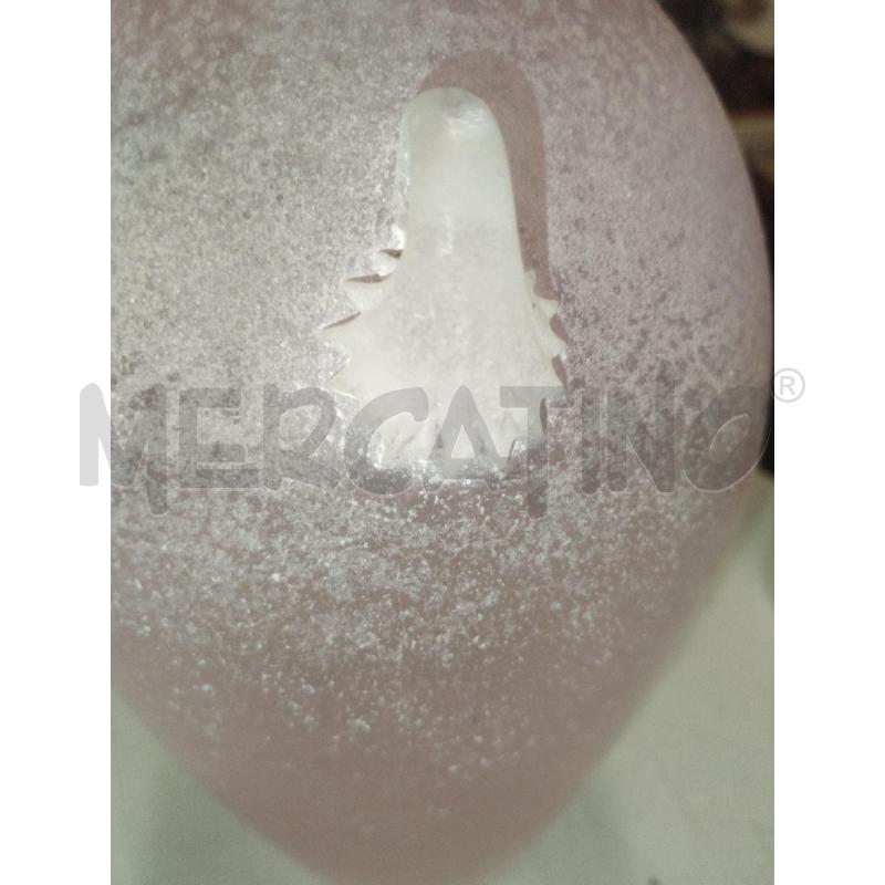 VASO VETRO STILE MURANO ROSA 28 CM | Mercatino dell'Usato Roma zona marconi 5