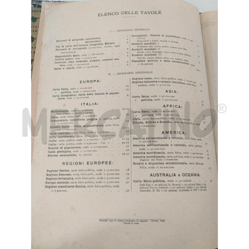VISENTIN-ATLANTE GEOGRAFICO MODERNO  | Mercatino dell'Usato Roma zona marconi 3