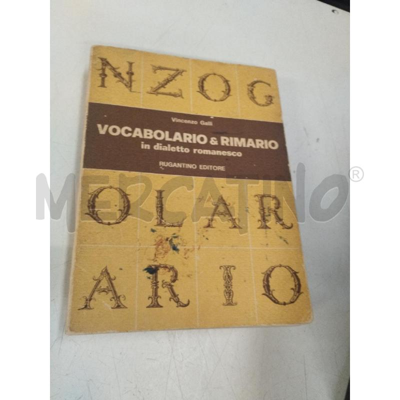 VOCABOLARIO E RIMARIO IN DIALETTO ROMANESCO | Mercatino dell'Usato Roma zona marconi 1