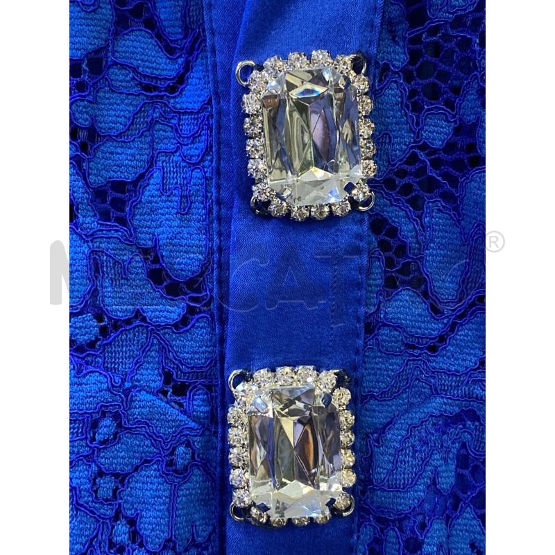 ABITO DONNA BLU PIZZO FLAVIO CASTELLANI BOTTONI BRILL | Mercatino dell'Usato Ciampino 2