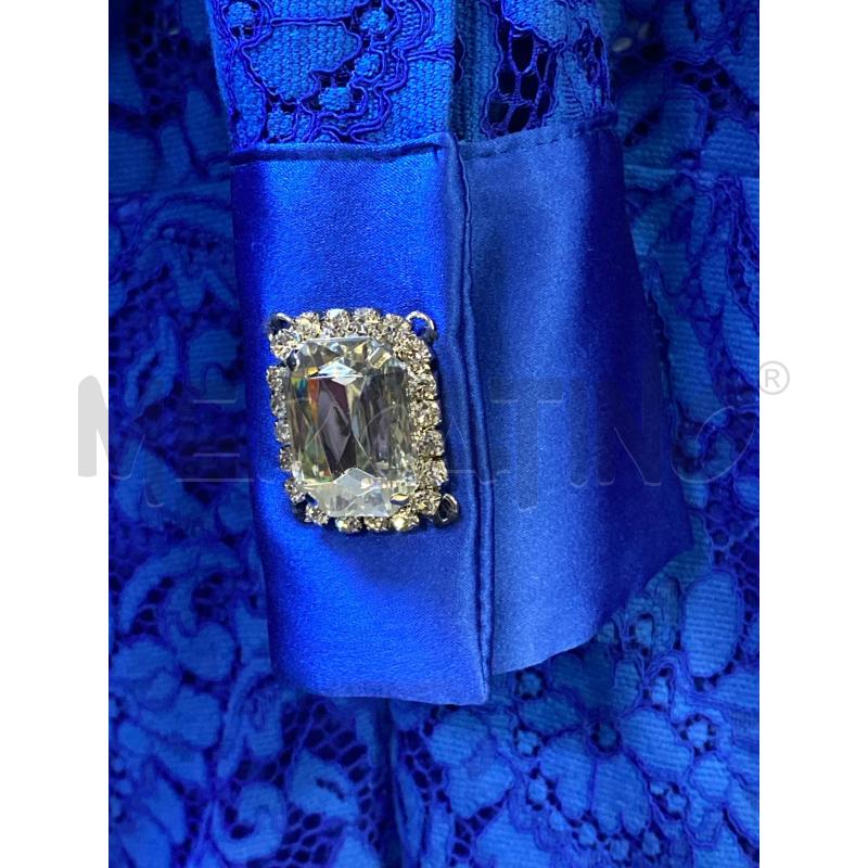 ABITO DONNA BLU PIZZO FLAVIO CASTELLANI BOTTONI BRILL | Mercatino dell'Usato Ciampino 4