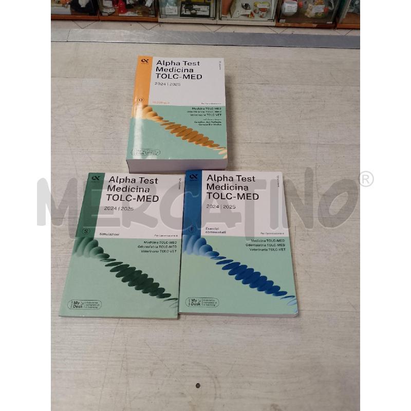 ALPHA TEST 3 MANUALI ESERCITAZIONI MEDICINA | Mercatino dell'Usato Ciampino 1