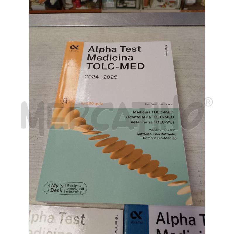 ALPHA TEST 3 MANUALI ESERCITAZIONI MEDICINA | Mercatino dell'Usato Ciampino 4