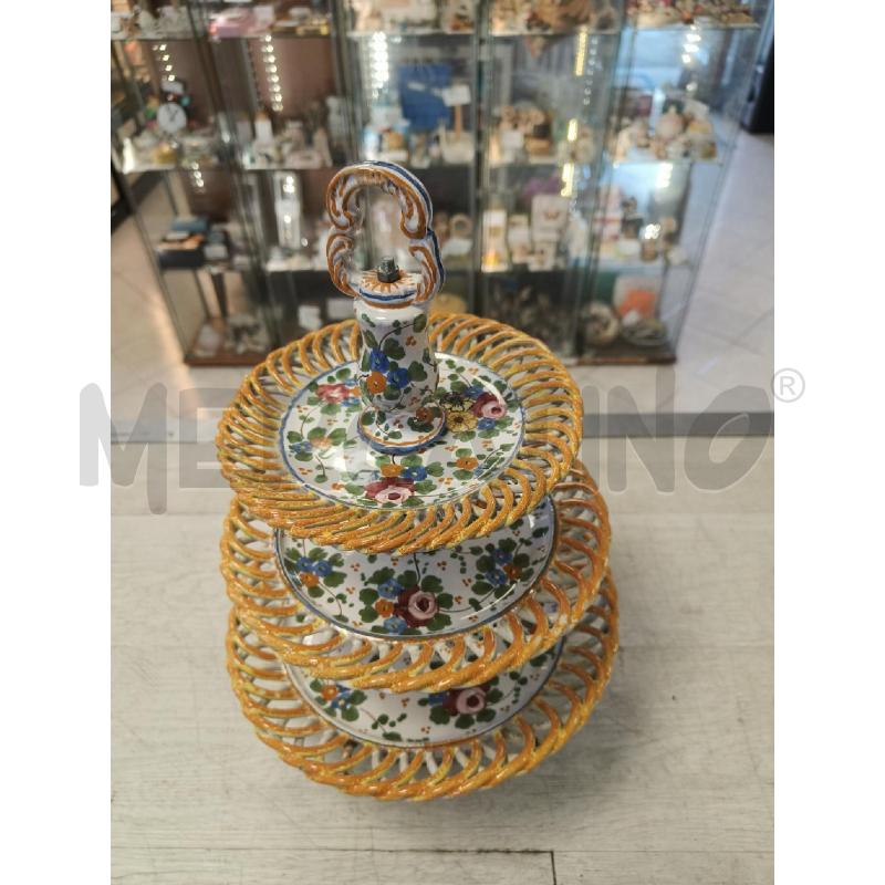ALZATINA CERAMICA PER DOLCI CASTELLI | Mercatino dell'Usato Ciampino 3
