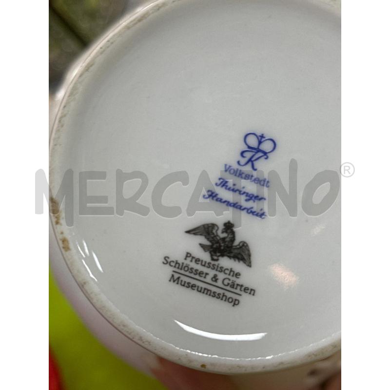 ALZATINA FIORI BORDO DORATO PRUSSIA | Mercatino dell'Usato Ciampino 3