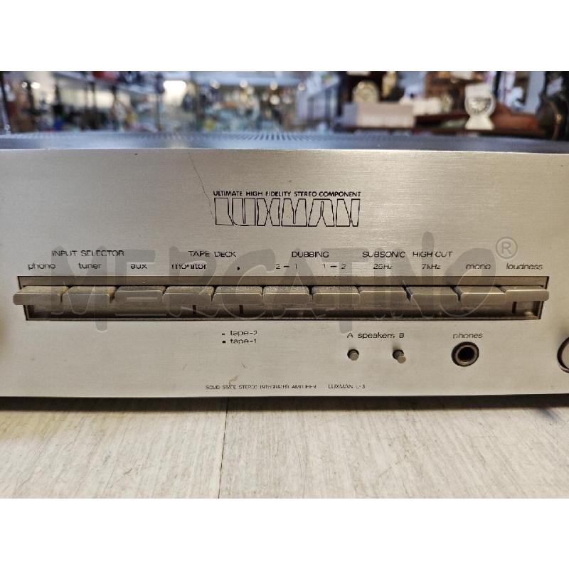 AMPLIFICATORE LUXMAN L-3 | Mercatino dell'Usato Ciampino 3