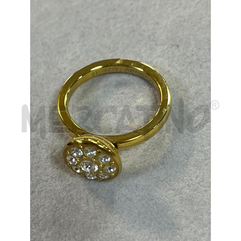 ANELLO DONNA BROSWAY DORATO CENTRO BRILL. | Mercatino dell'Usato Ciampino 2