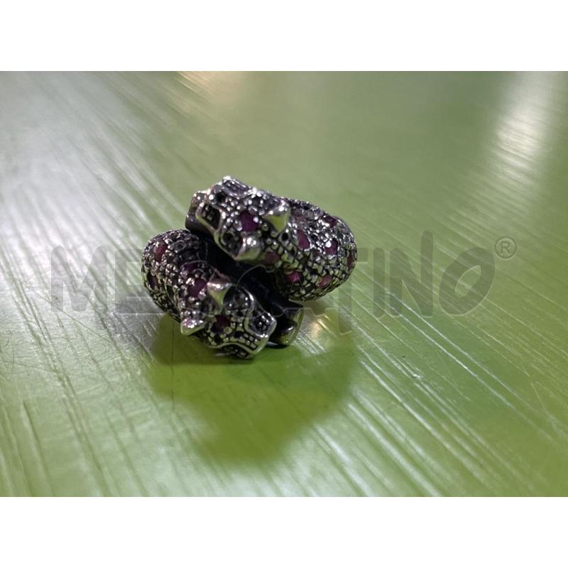ANELLO DONNA TIGRI GRIGIE BRILL VIOLA | Mercatino dell'Usato Ciampino 1