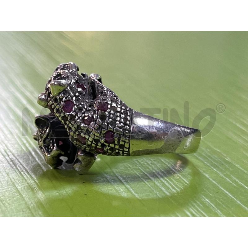 ANELLO DONNA TIGRI GRIGIE BRILL VIOLA | Mercatino dell'Usato Ciampino 2