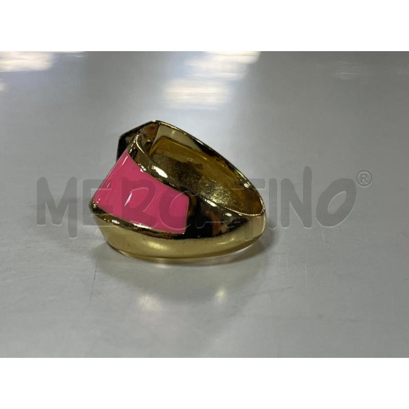 ANELLO DONNA UNOAERRE DORATO SMALTO ROSA | Mercatino dell'Usato Ciampino 3