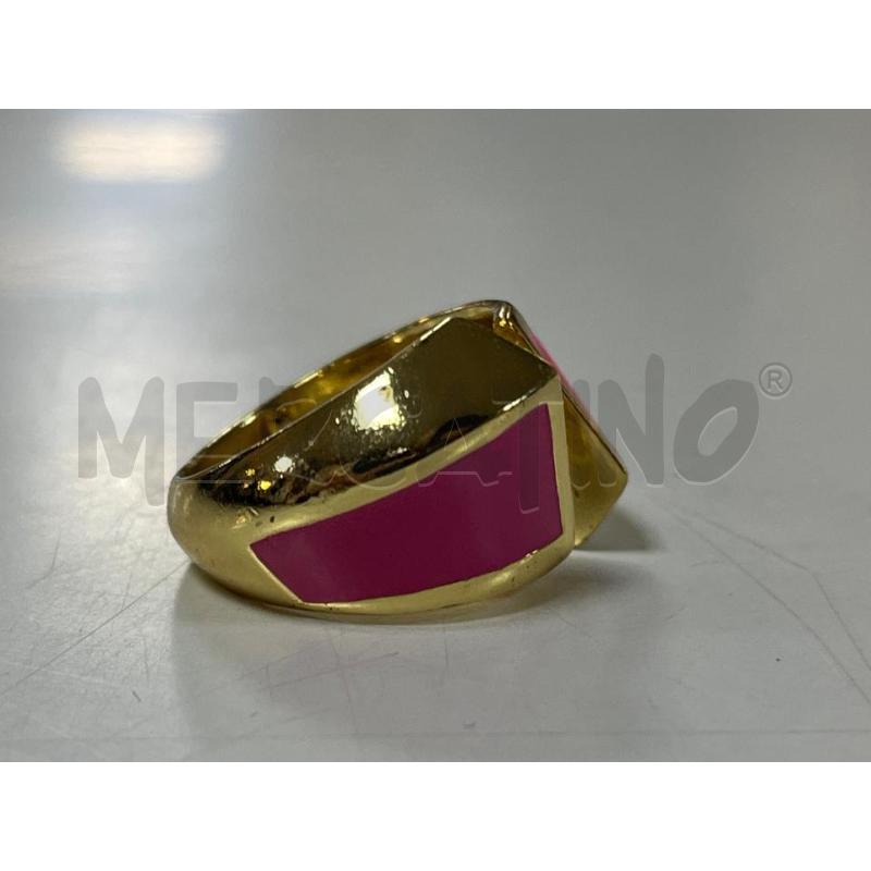 ANELLO DONNA UNOAERRE DORATO SMALTO ROSA | Mercatino dell'Usato Ciampino 4