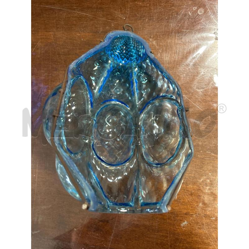 APPLIQUE VETRO SOFFIATO AZZURRO  | Mercatino dell'Usato Ciampino 3