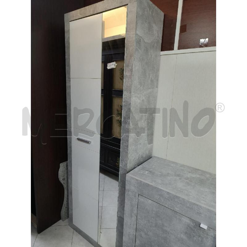ARMADIETTO BIANCO/GRIGIO SPECCHIO | Mercatino dell'Usato Ciampino 1