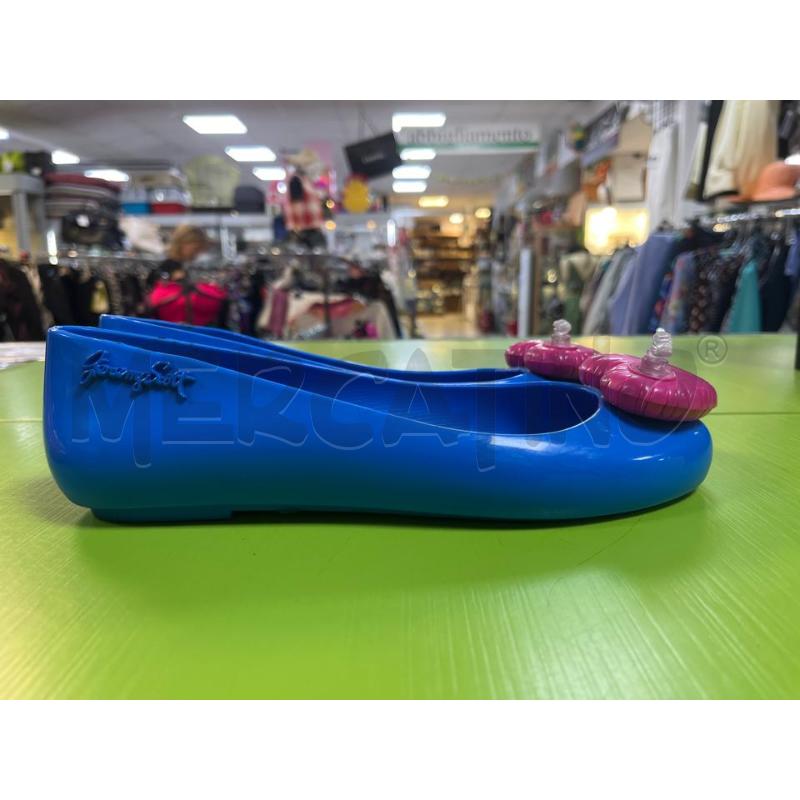BALLERINA MELISSA+JEREMY SCOTT BLU CUORE FUCSIA  | Mercatino dell'Usato Ciampino 3