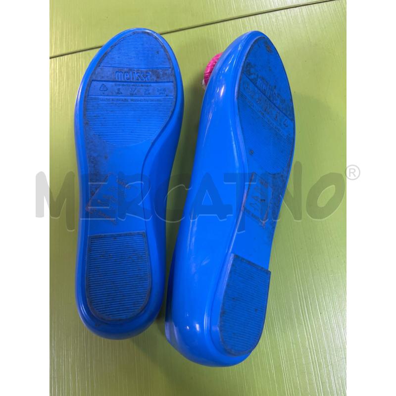 BALLERINA MELISSA+JEREMY SCOTT BLU CUORE FUCSIA  | Mercatino dell'Usato Ciampino 5