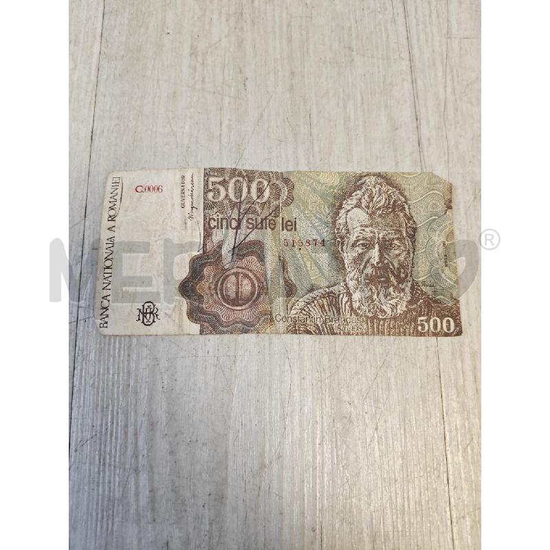BANCONOTA ROMANIA 500 CINCI SUTE LEI | Mercatino dell'Usato Ciampino 2