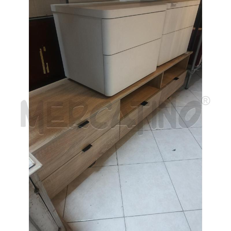 BASE PORTA TV WENGHE' CHIARO | Mercatino dell'Usato Ciampino 4
