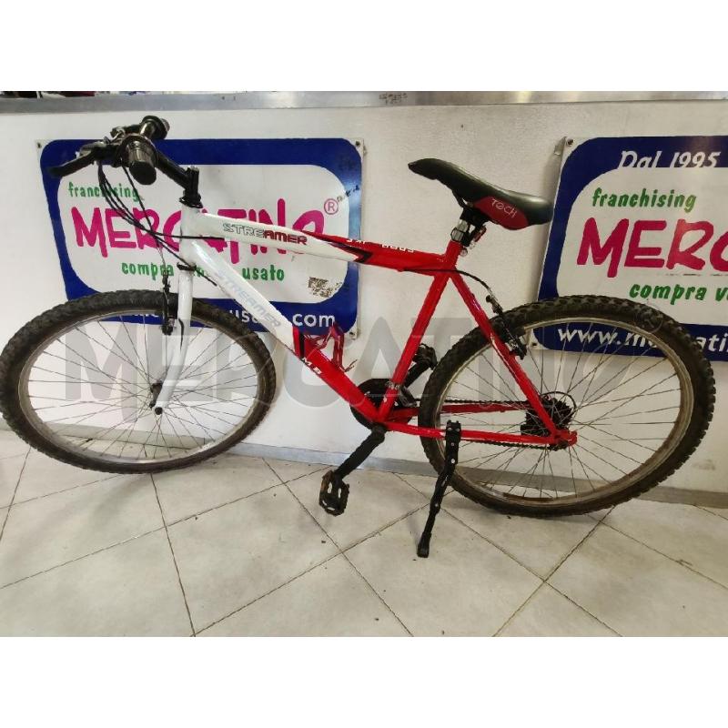 BICICLETTA 26 STREAMER BIANCA E ROSSA | Mercatino dell'Usato Ciampino 1