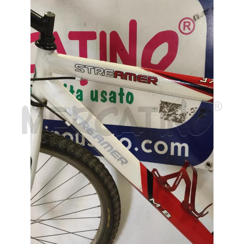 BICICLETTA 26 STREAMER BIANCA E ROSSA | Mercatino dell'Usato Ciampino 2
