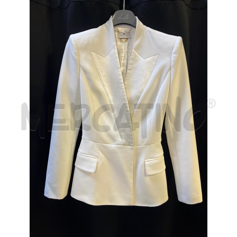 BLAZER DONNA ELISABETTA FRANCHI BIANCO  | Mercatino dell'Usato Ciampino 1
