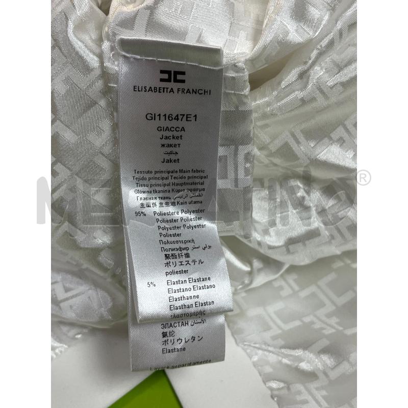 BLAZER DONNA ELISABETTA FRANCHI BIANCO  | Mercatino dell'Usato Ciampino 5