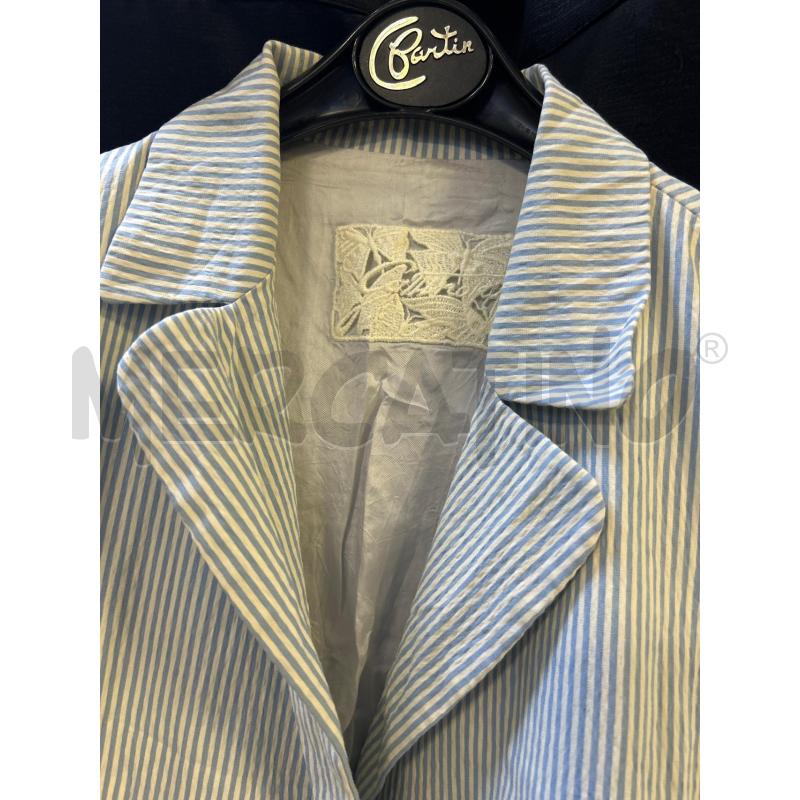 BLAZER DONNA GATTINONI STR CELESTI BIANCHE FANTASIA  | Mercatino dell'Usato Ciampino 2