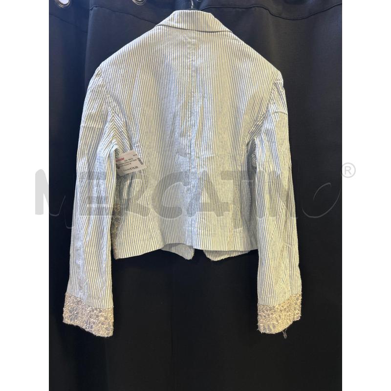 BLAZER DONNA GATTINONI STR CELESTI BIANCHE FANTASIA  | Mercatino dell'Usato Ciampino 3