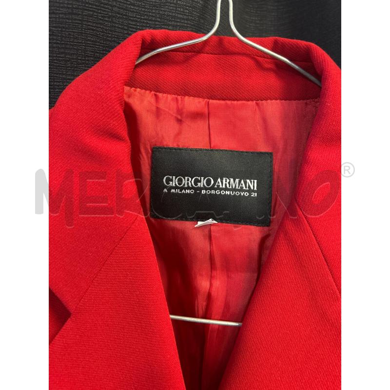 BLAZER DONNA GIORGIO ARMANI ROSSO  | Mercatino dell'Usato Ciampino 2
